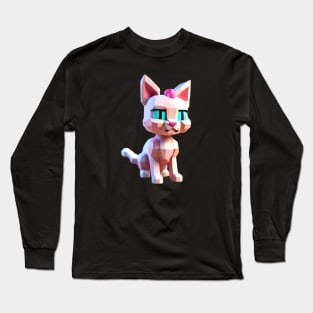 robot cat Long Sleeve T-Shirt